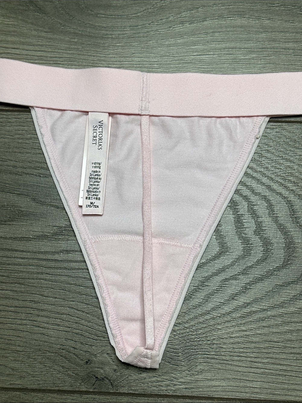 Victoria's Secret Shine Cotton V String Pink Panty Size Medium - Picture 6 of 10